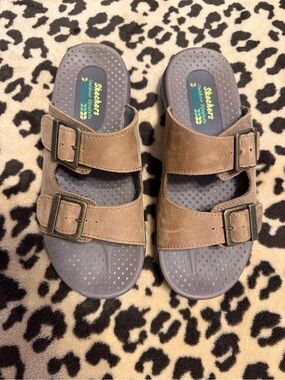Skechers Dual-Buckle Slide Sandals